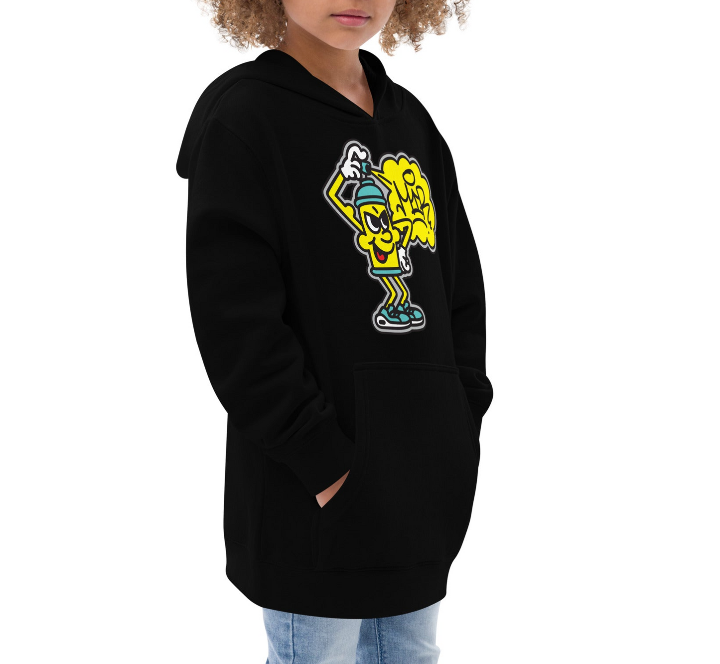 #007 - Mir Spraycan - Kids fleece hoodie