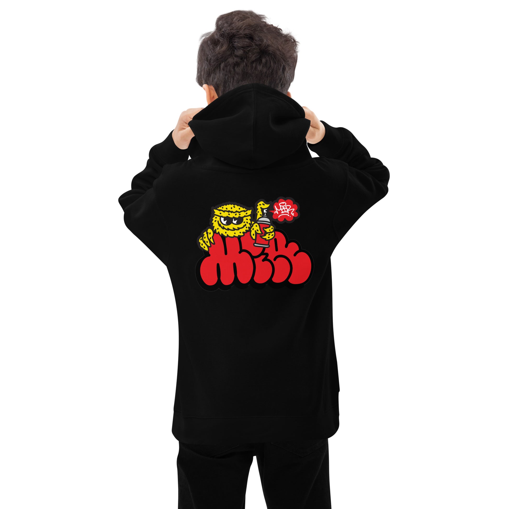 001 - Mir - hoodie Kids and Printed – back front Monstermir 